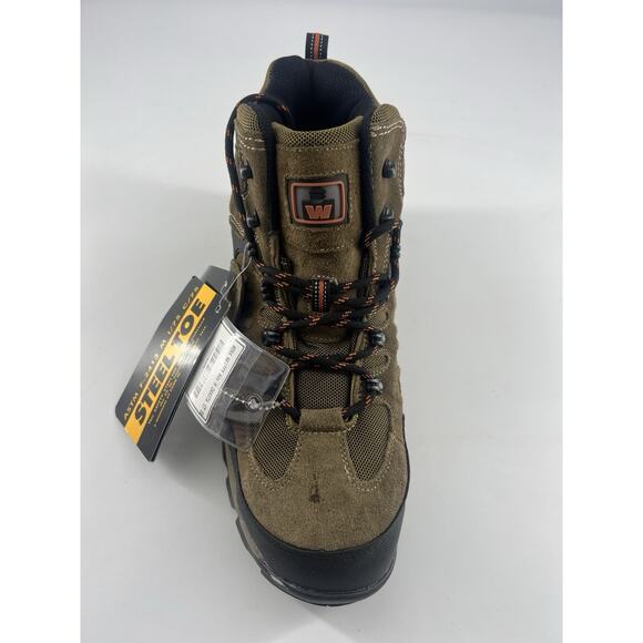 DAKOTA Mens Amputee Right Comfort Steel Toe Work Safety Boot Brown 12 M New - Picture 4 of 7